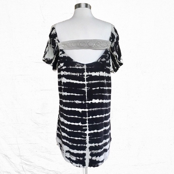 Gypsy 05 Black Scoop Back Pure 100% Silk Dress - Picture 3 of 6